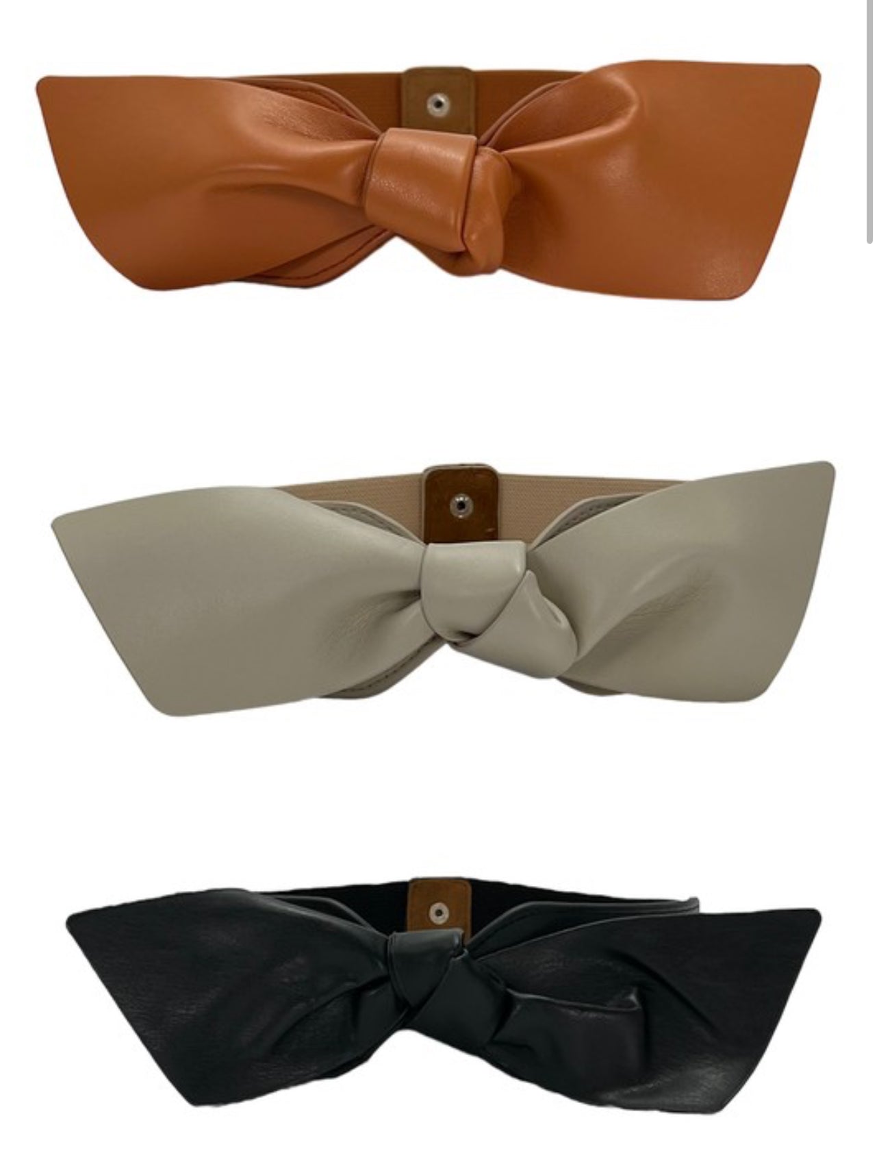 Bow Buckle Elastic Band Belt