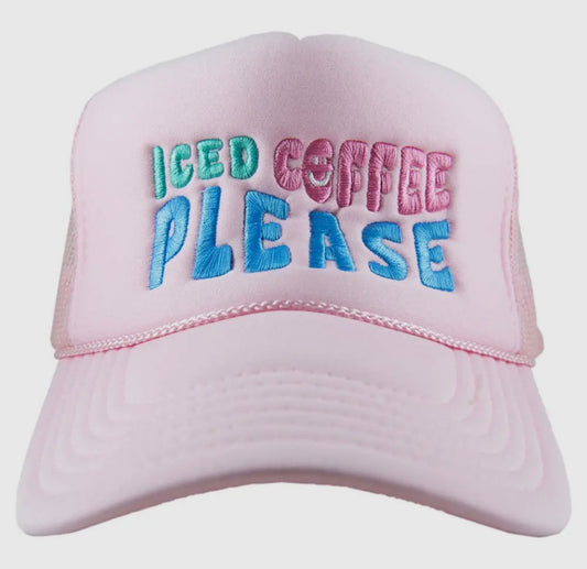 Iced Coffee Please Trucker Cap