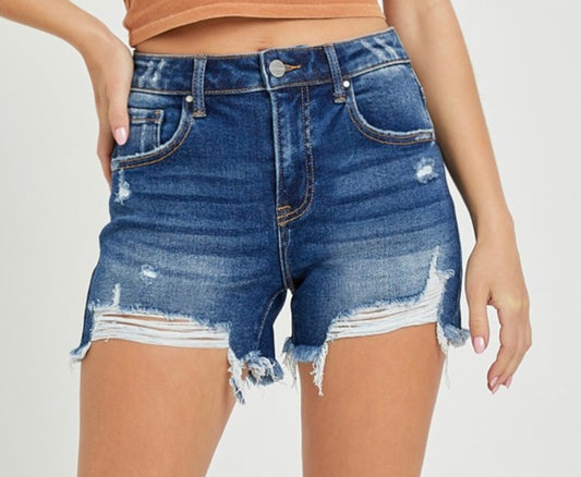 Ivy High rise Denim Shorts