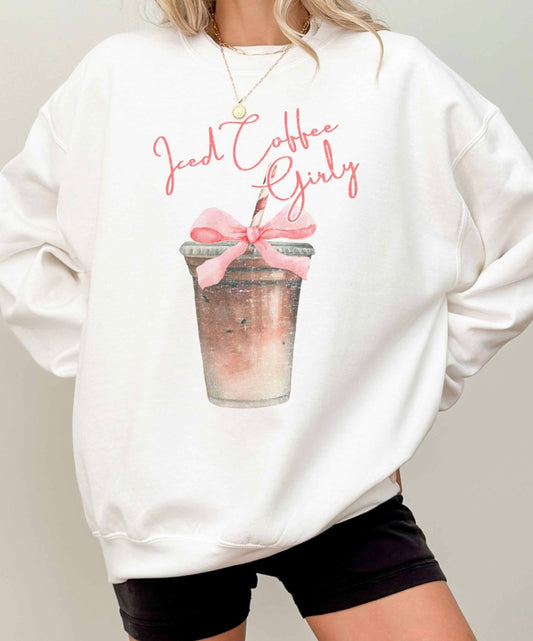 Iced Coffee Girly Oversized Sweatshirt