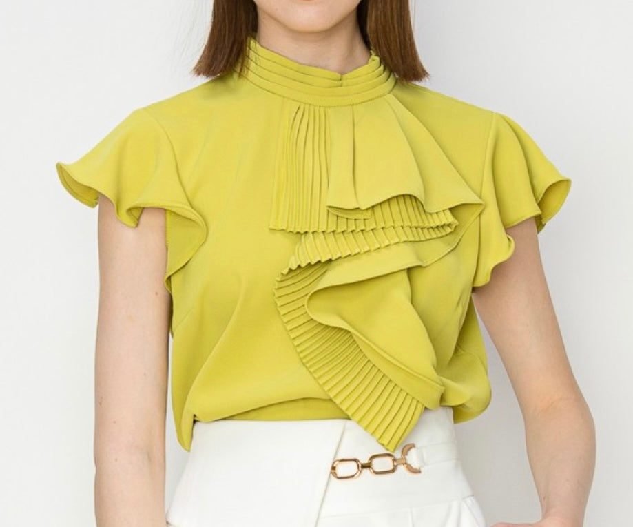 Perfect Perception Ruffle Top