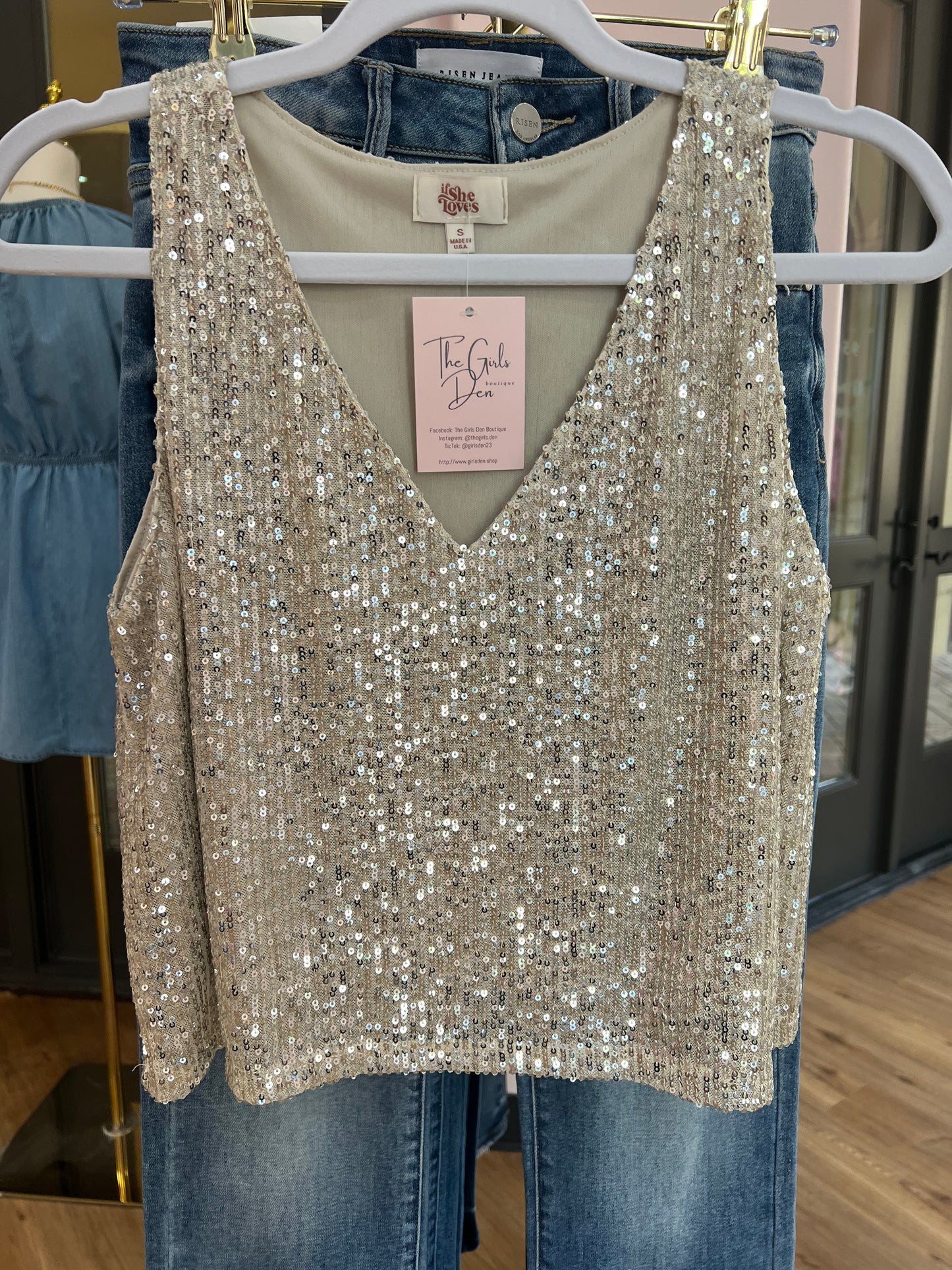 Grace Sequin Top